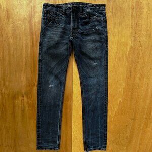 DIESEL SHIONER SLIM SKINNY MEN’S JEANS sz 30W X 30L ITALY Distressed Denim